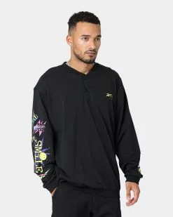 Reebok Smiley Long Sleeve Jersey Crewneck Black