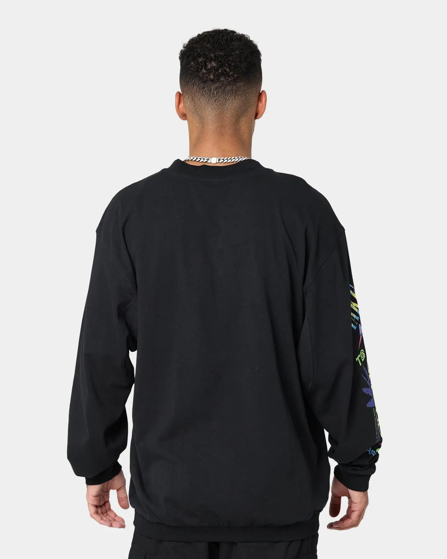 Reebok Smiley Long Sleeve Jersey Crewneck Black - Image 4