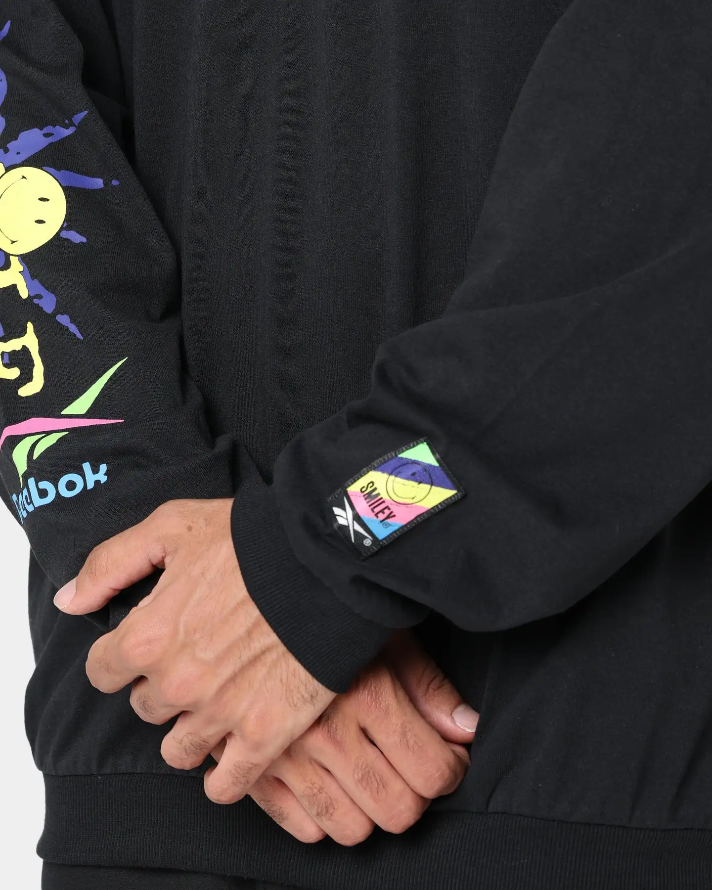 Reebok Smiley Long Sleeve Jersey Crewneck Black - Image 7