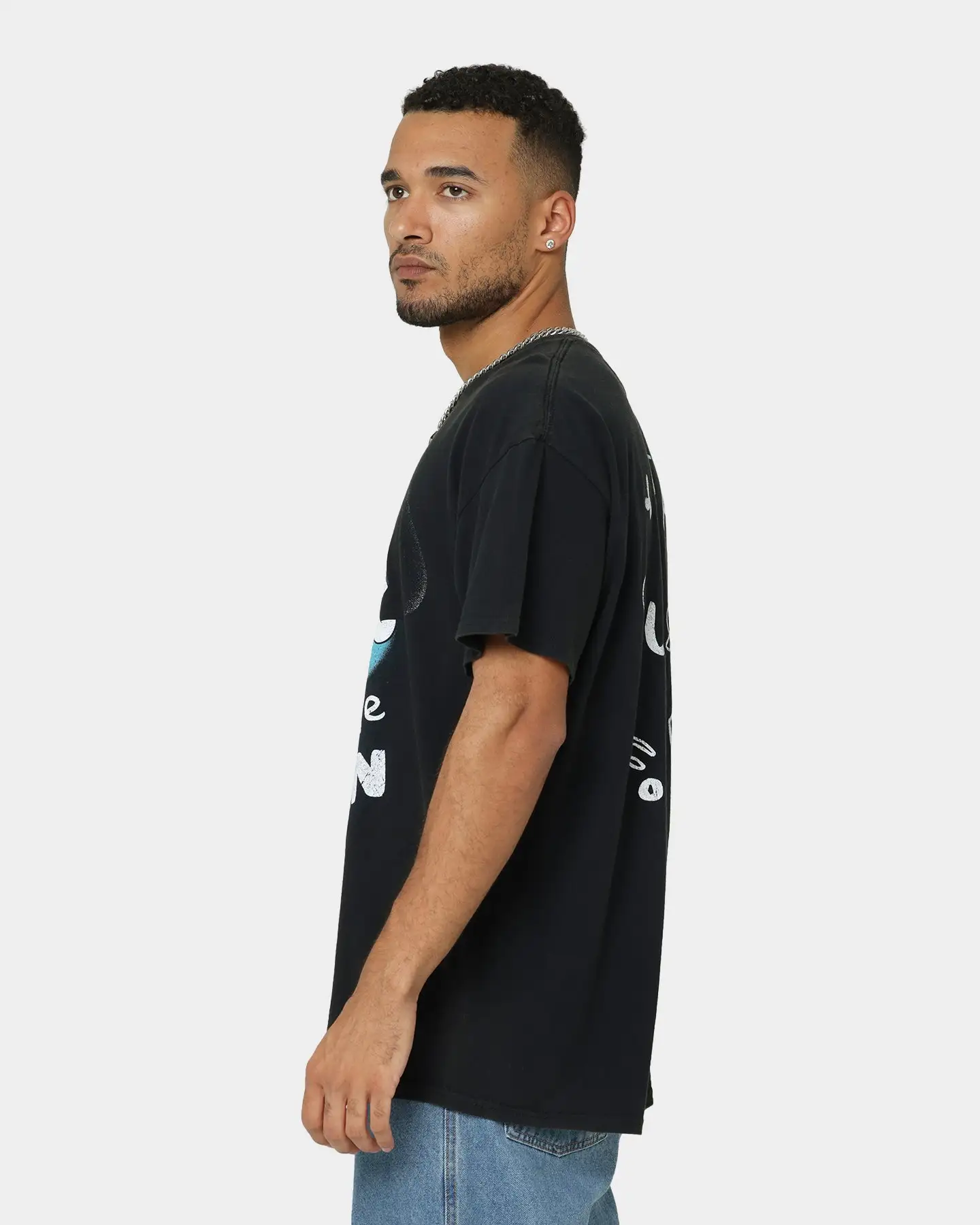 American Thrift X Adventure Time Finn The Human Vintage T-Shirt Black Wash - Image 7