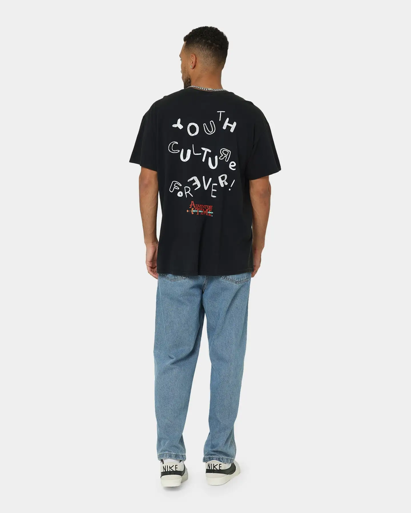 American Thrift X Adventure Time Finn The Human Vintage T-Shirt Black Wash - Image 8