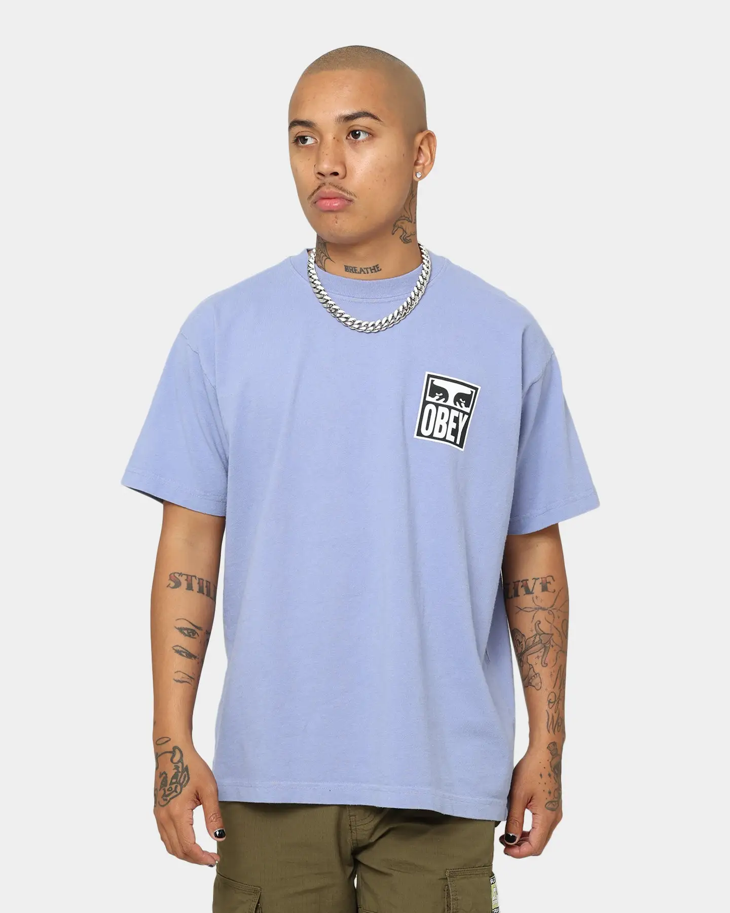 OBEY Eyes Icon 2 T-Shirt Iris Flower - Image 2