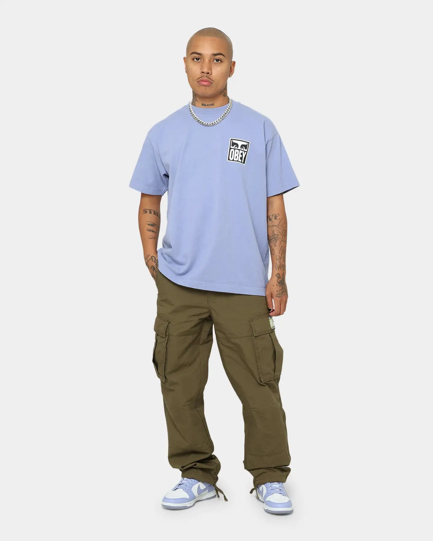 OBEY Eyes Icon 2 T-Shirt Iris Flower - Image 3