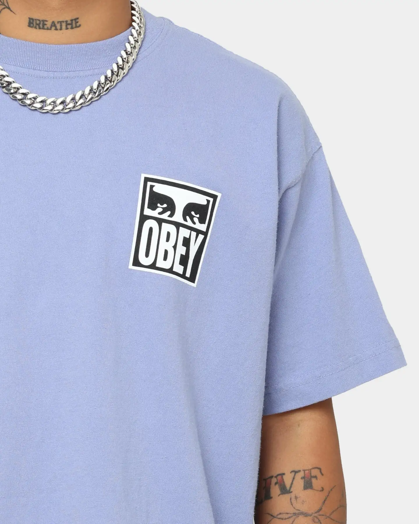 OBEY Eyes Icon 2 T-Shirt Iris Flower - Image 4