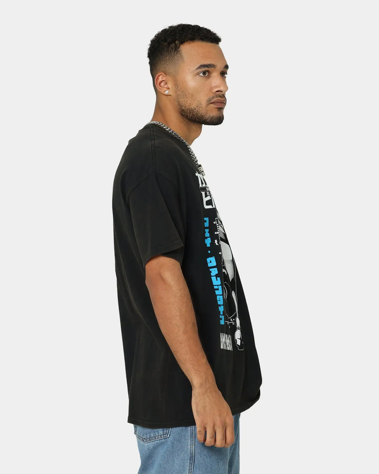 Goat Crew X Cowboy Bebop Faye Vintage T-Shirt Washed Black - Image 5