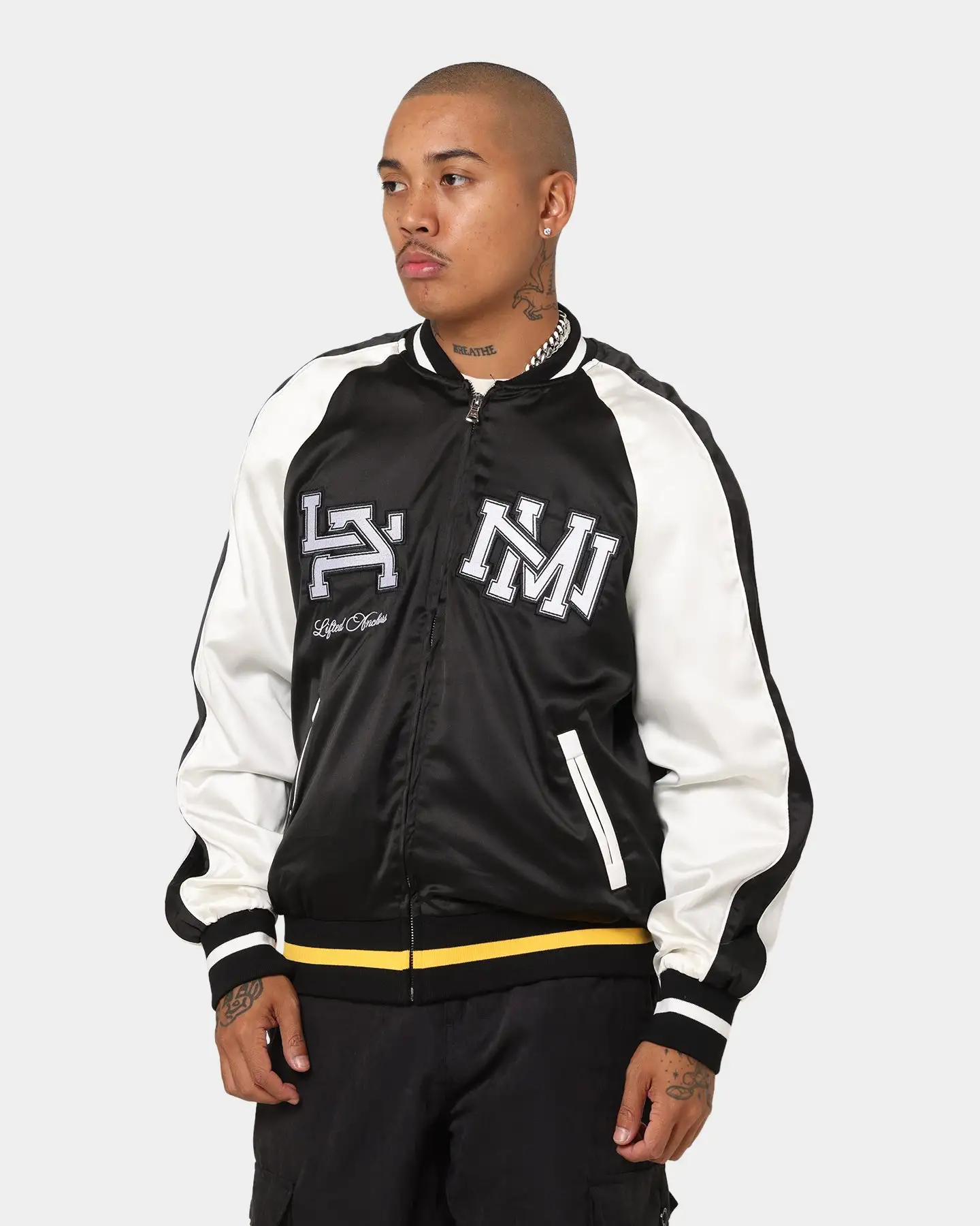 Lifted Anchors "Alumni" Souvenir Jacket Black - Image 2