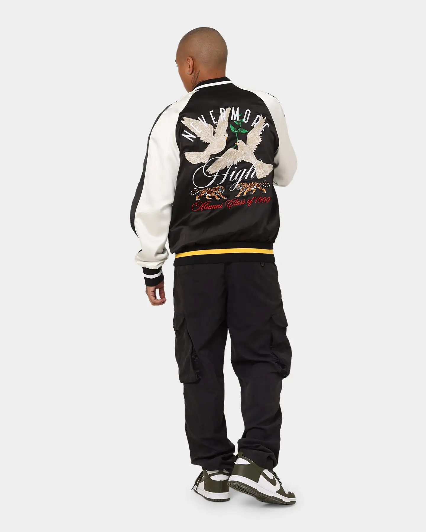 Lifted Anchors "Alumni" Souvenir Jacket Black - Image 3