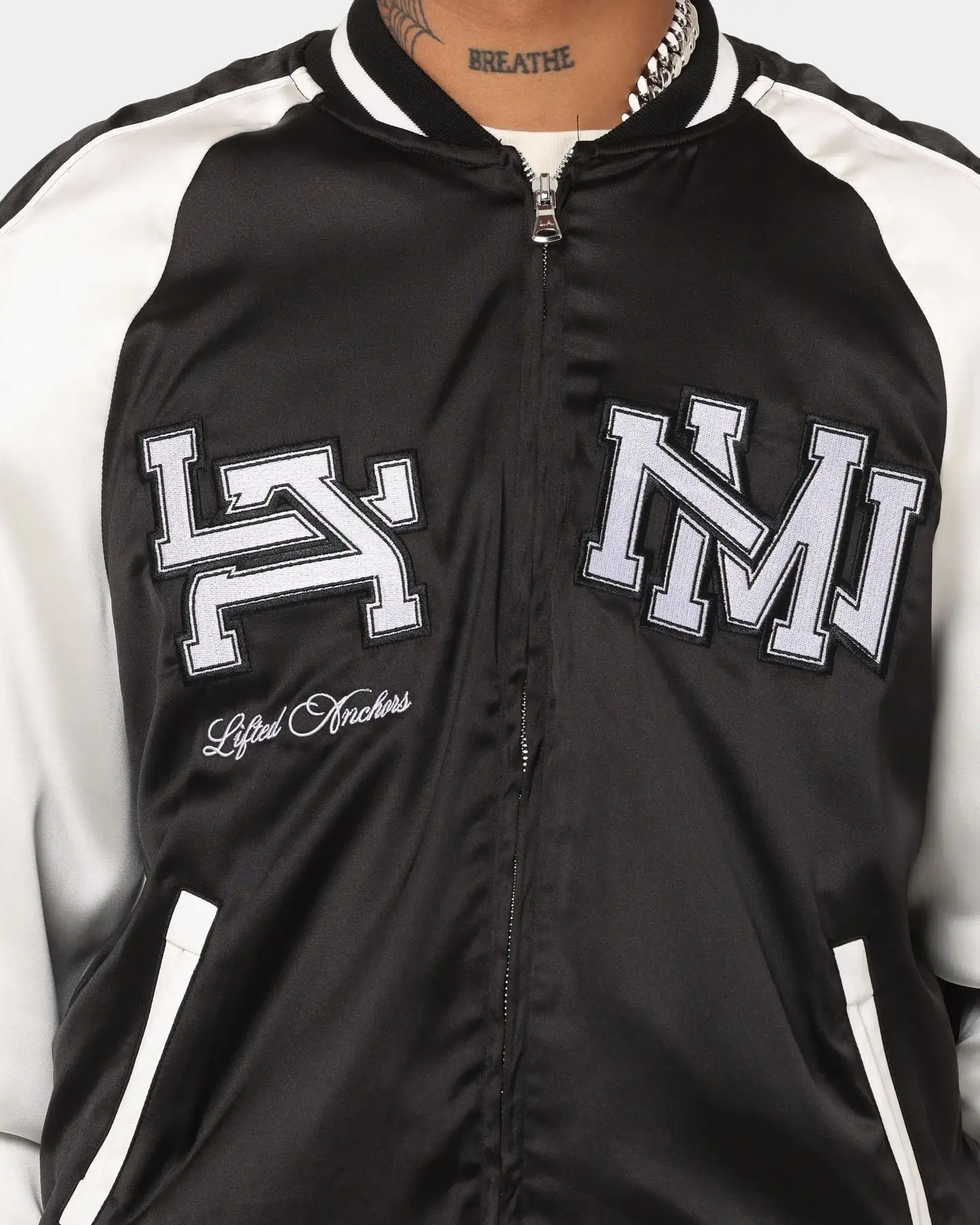 Lifted Anchors "Alumni" Souvenir Jacket Black - Image 4