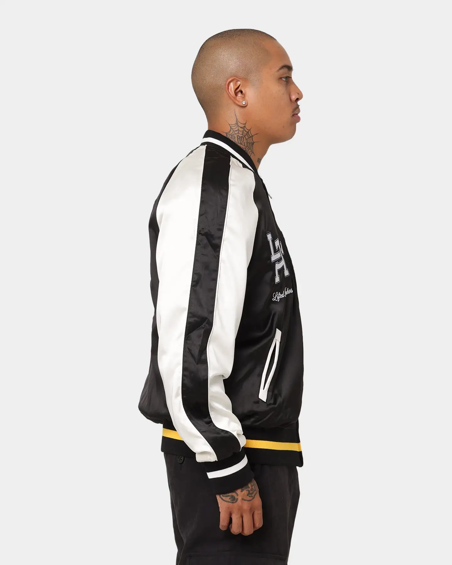 Lifted Anchors "Alumni" Souvenir Jacket Black - Image 6