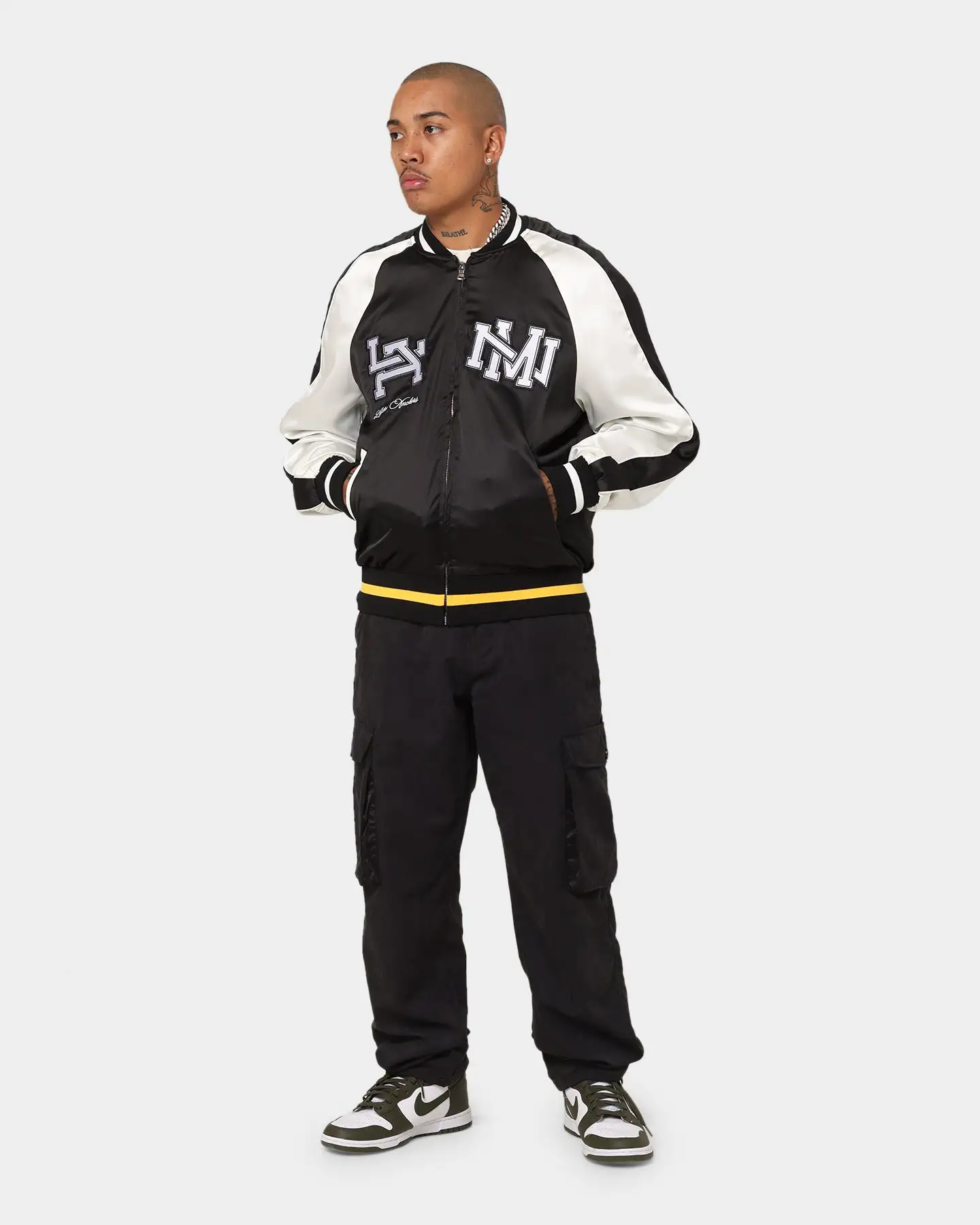 Lifted Anchors "Alumni" Souvenir Jacket Black - Image 8