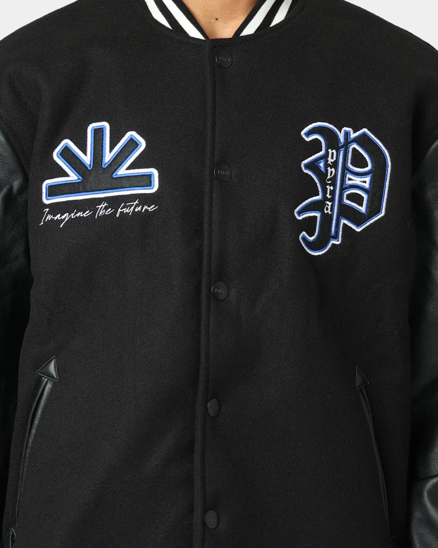 Pyra Imagine Varsity Jacket Black/Blue - Image 3