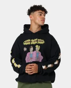 American Thrift American Thrift X Beavis & Butthead Couch Hoodie Black