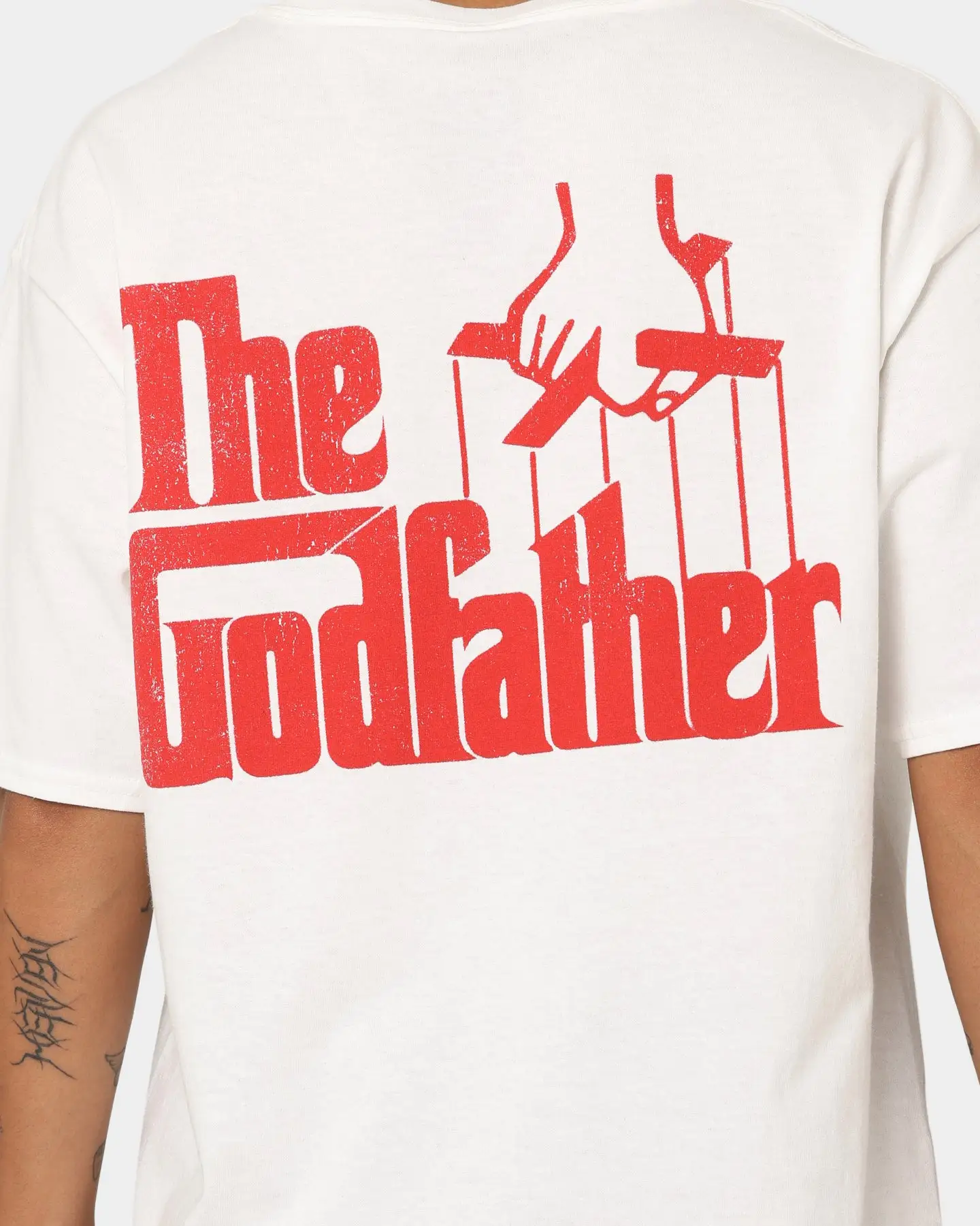 American Thrift X The Godfather The Godfather Cat T-Shirt White - Image 5