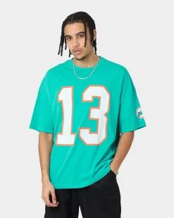 Mitchell & Ness Miami Dolphins Dan Marino #13 N&N Oversized Vintage T-Shirt Faded Teal