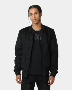 CARRE Carré C-89 Suede Bomber Jacket Black