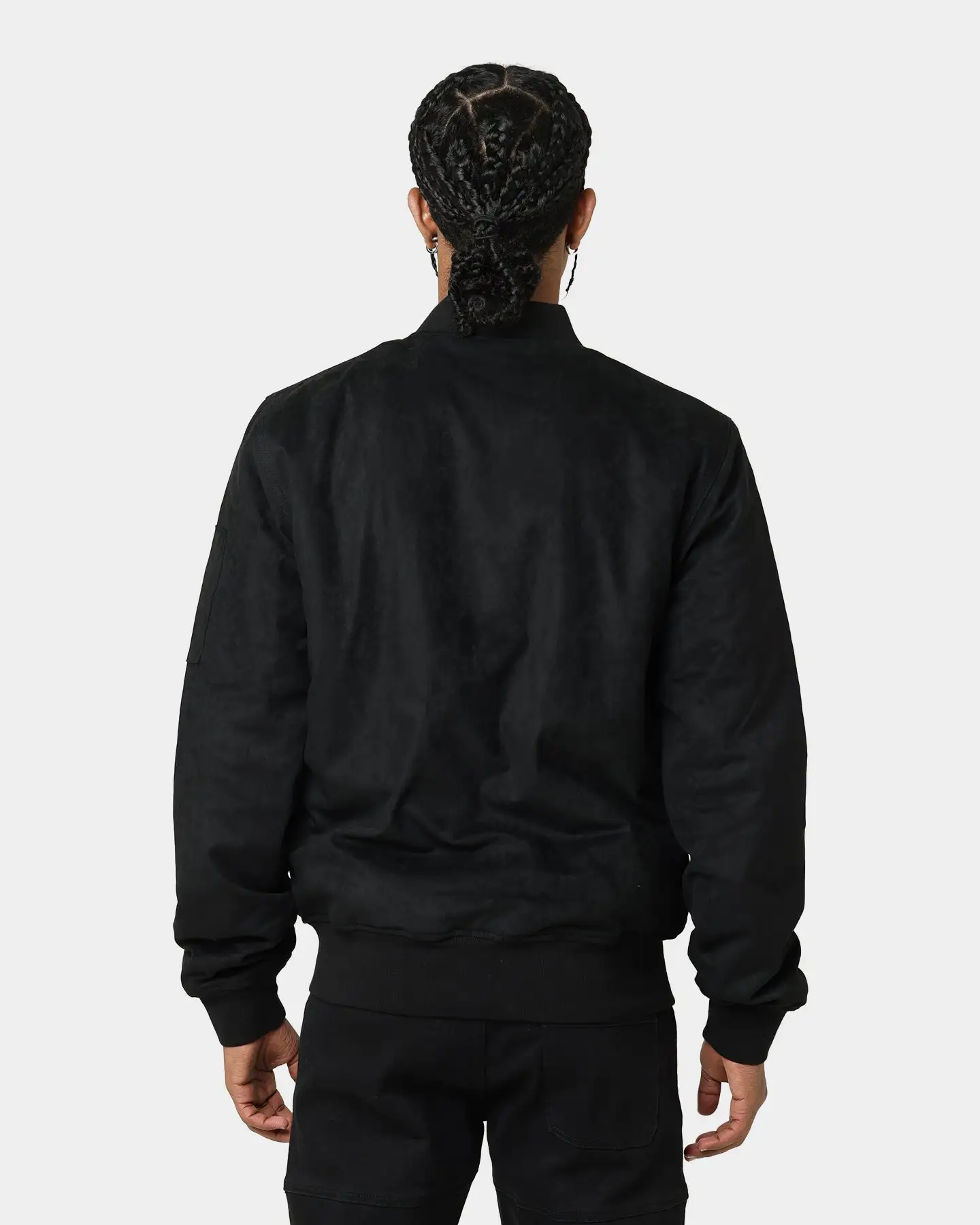 CARRE Carré C-89 Suede Bomber Jacket Black - Image 4