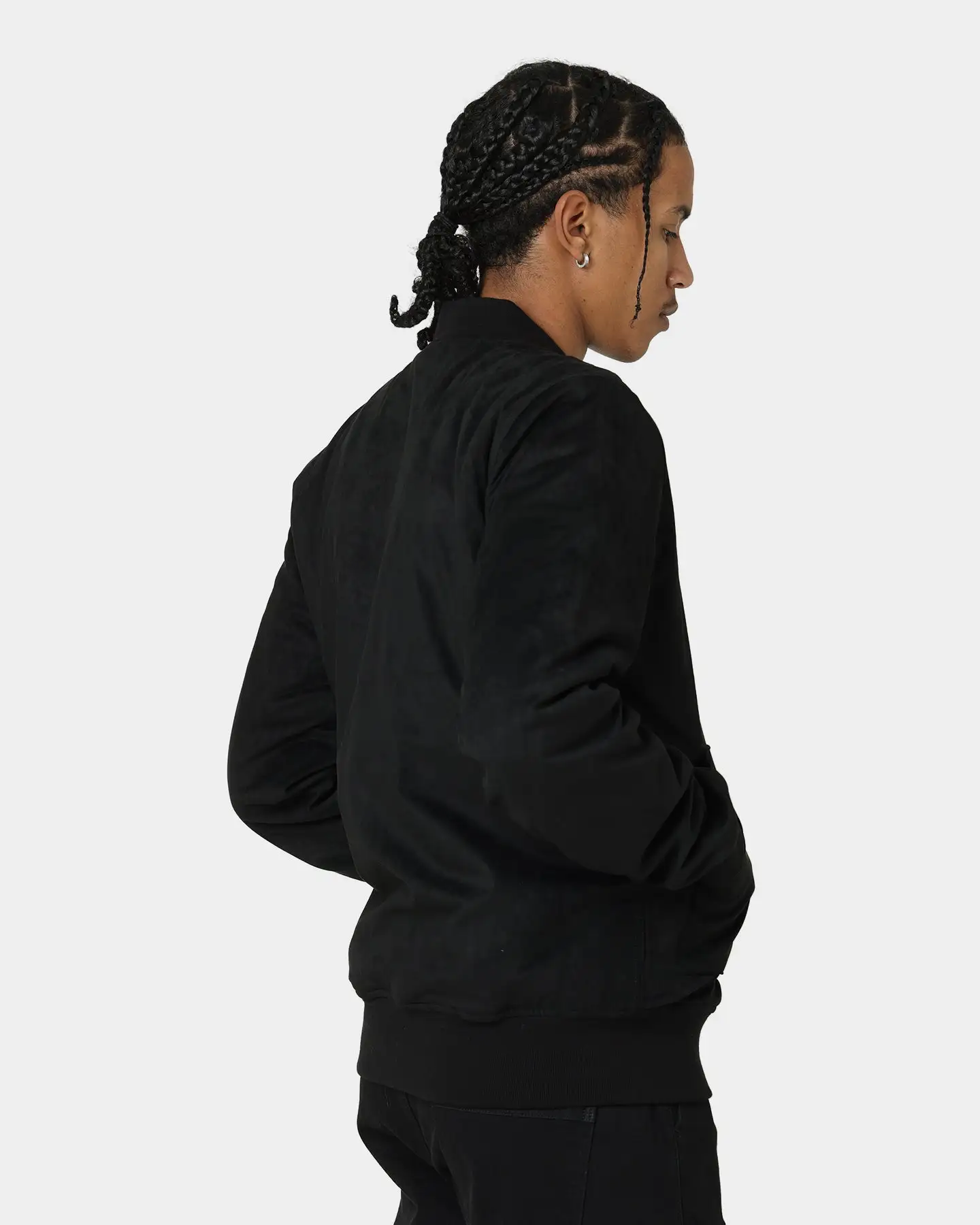 CARRE Carré C-89 Suede Bomber Jacket Black - Image 5