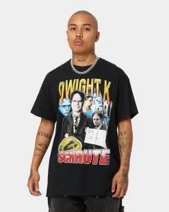 American Thrift X The Office Dwight Vintage T-Shirt Black