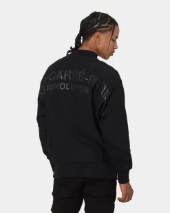 CARRE Carré 202X Mock Oversized Crewneck Black