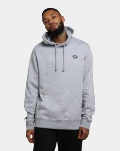 Russell Athletic Originals Small Arch Hoodie Grey Marle