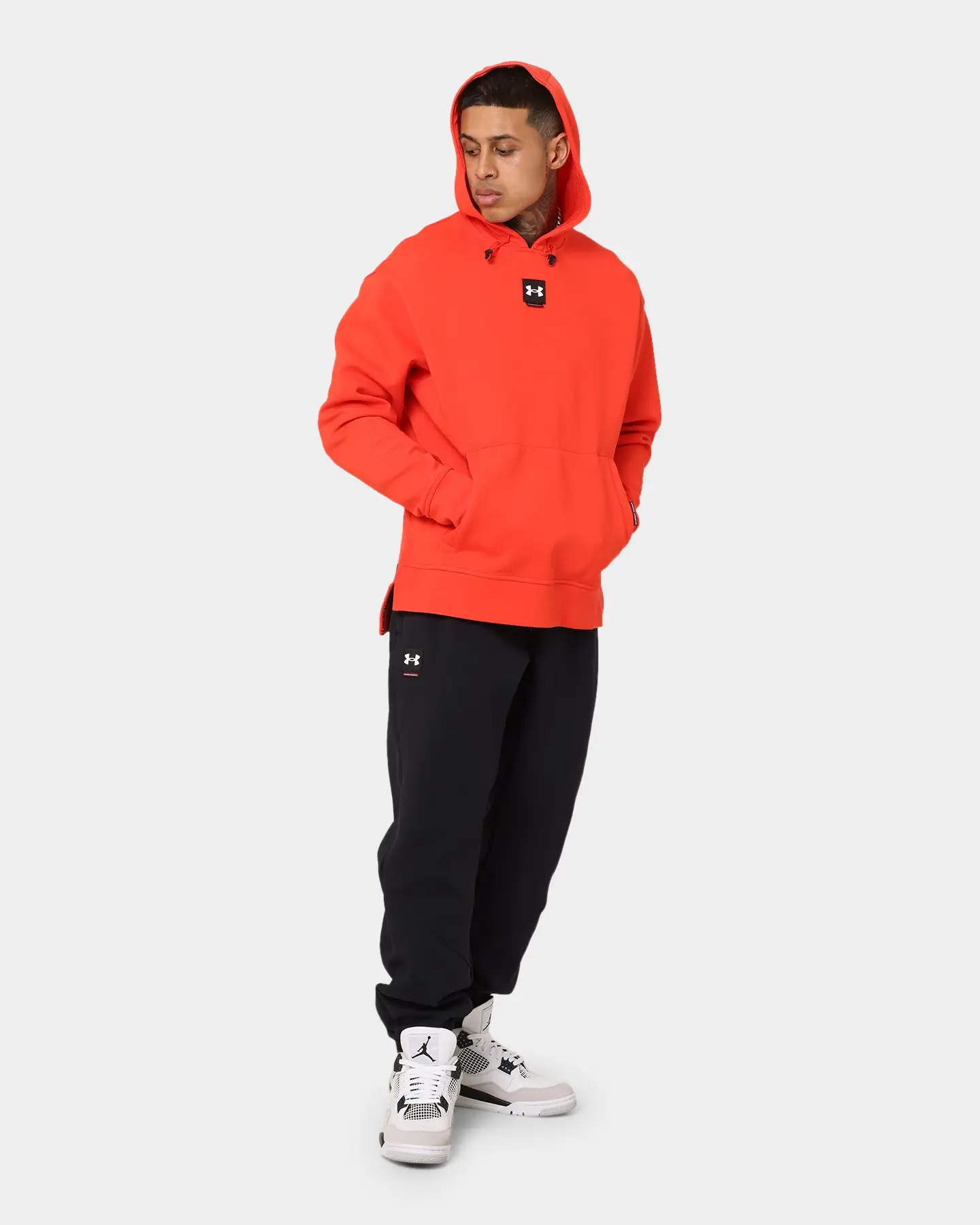 Under Armour Summit Knit Hoodie Red/White - Image 2