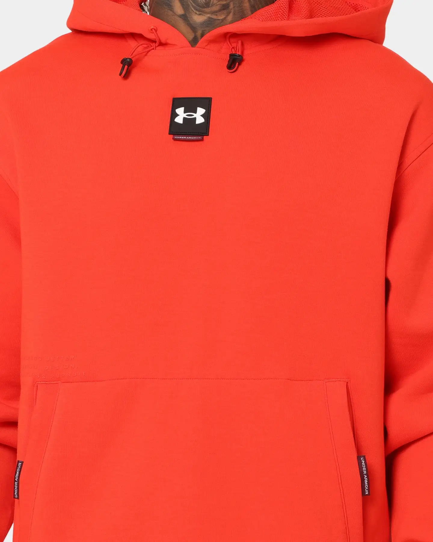 Under Armour Summit Knit Hoodie Red/White - Image 3