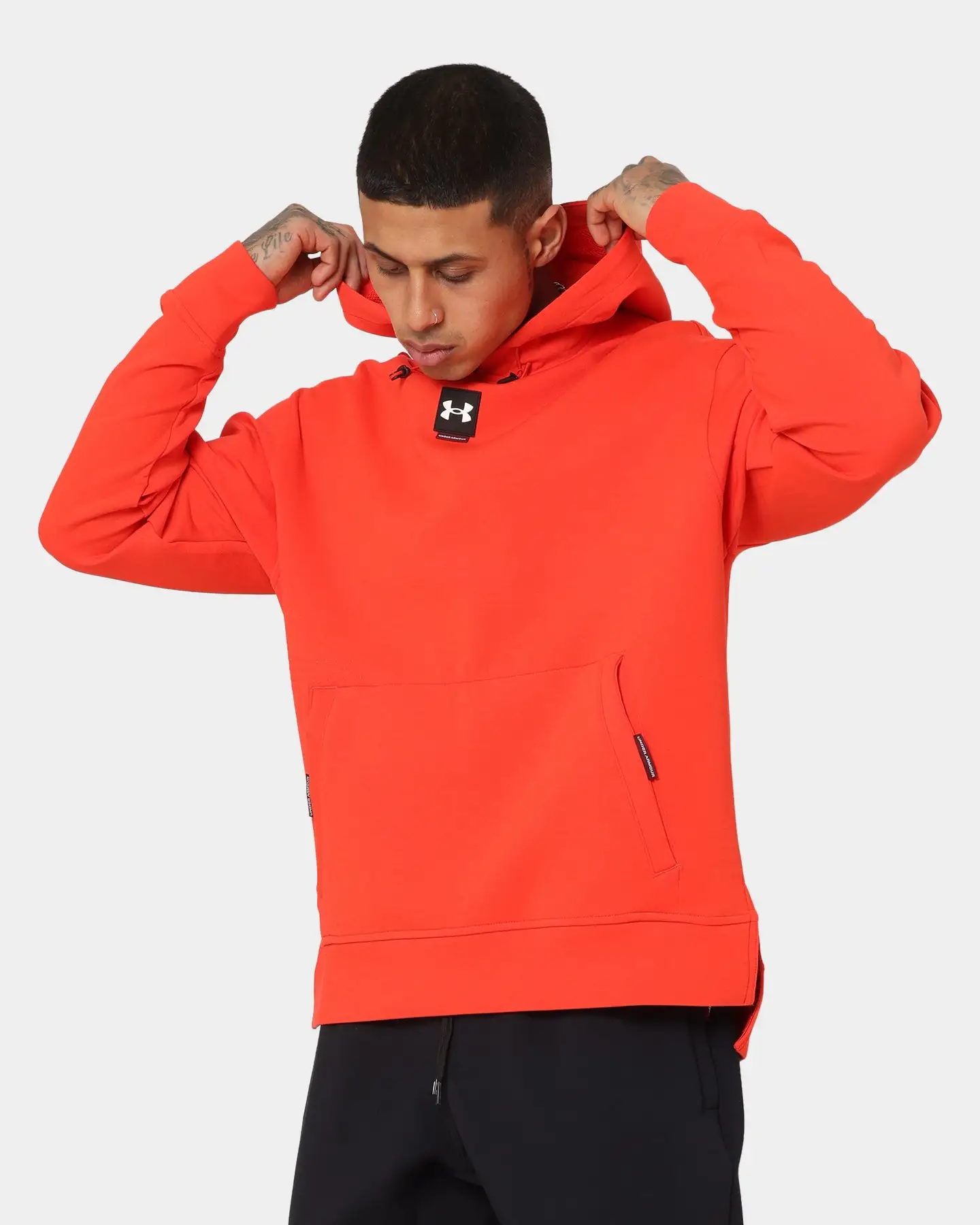 Under Armour Summit Knit Hoodie Red/White - Image 6