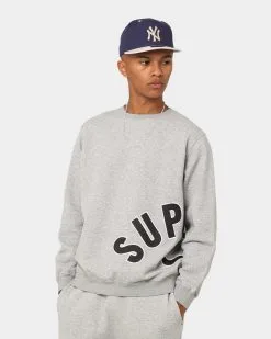 Supreme X Nike Arc Crewneck Gray