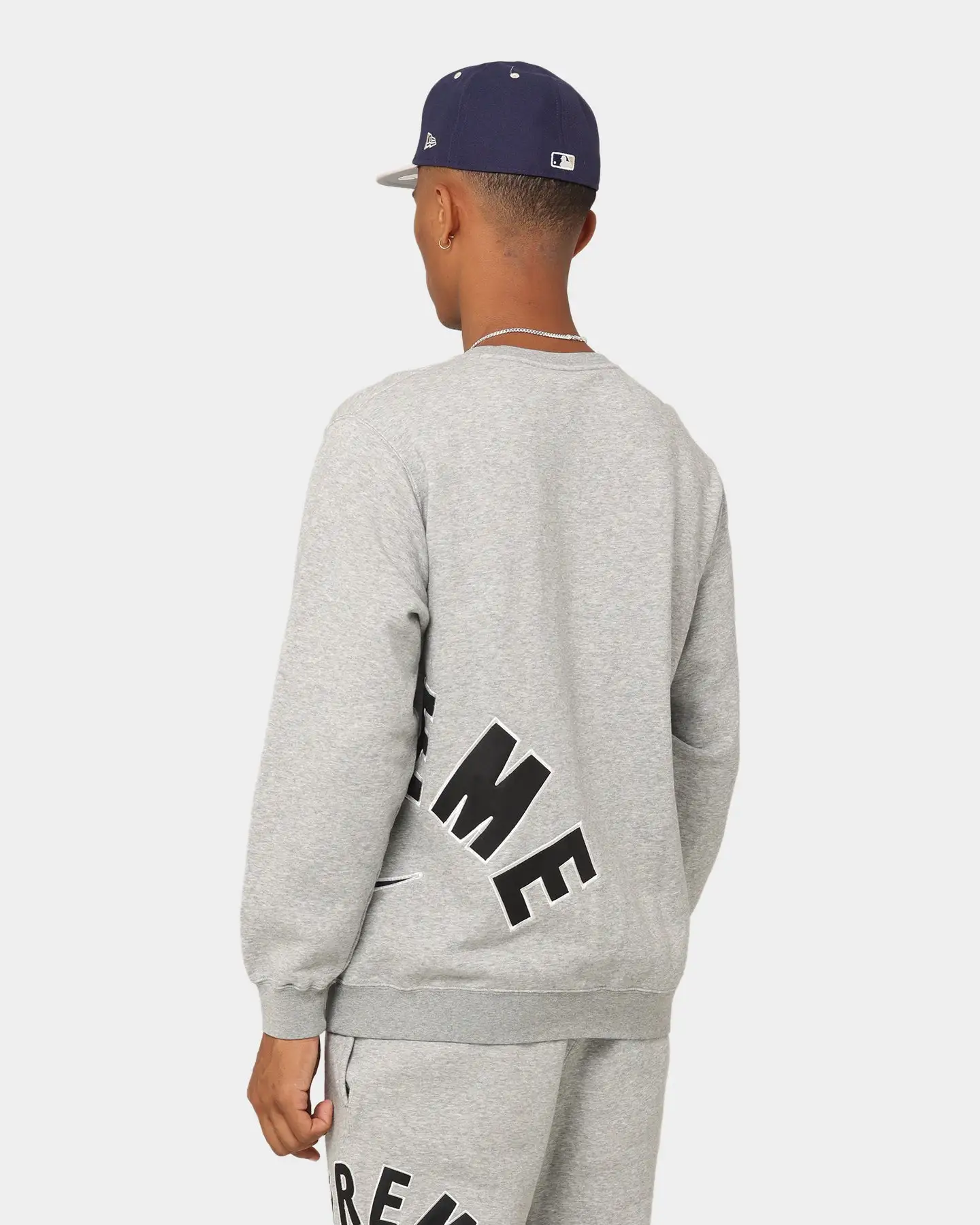 Supreme X Nike Arc Crewneck Gray - Image 4