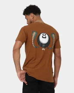 Stussy 8 Snakes T-Shirt Pigment Chocolate