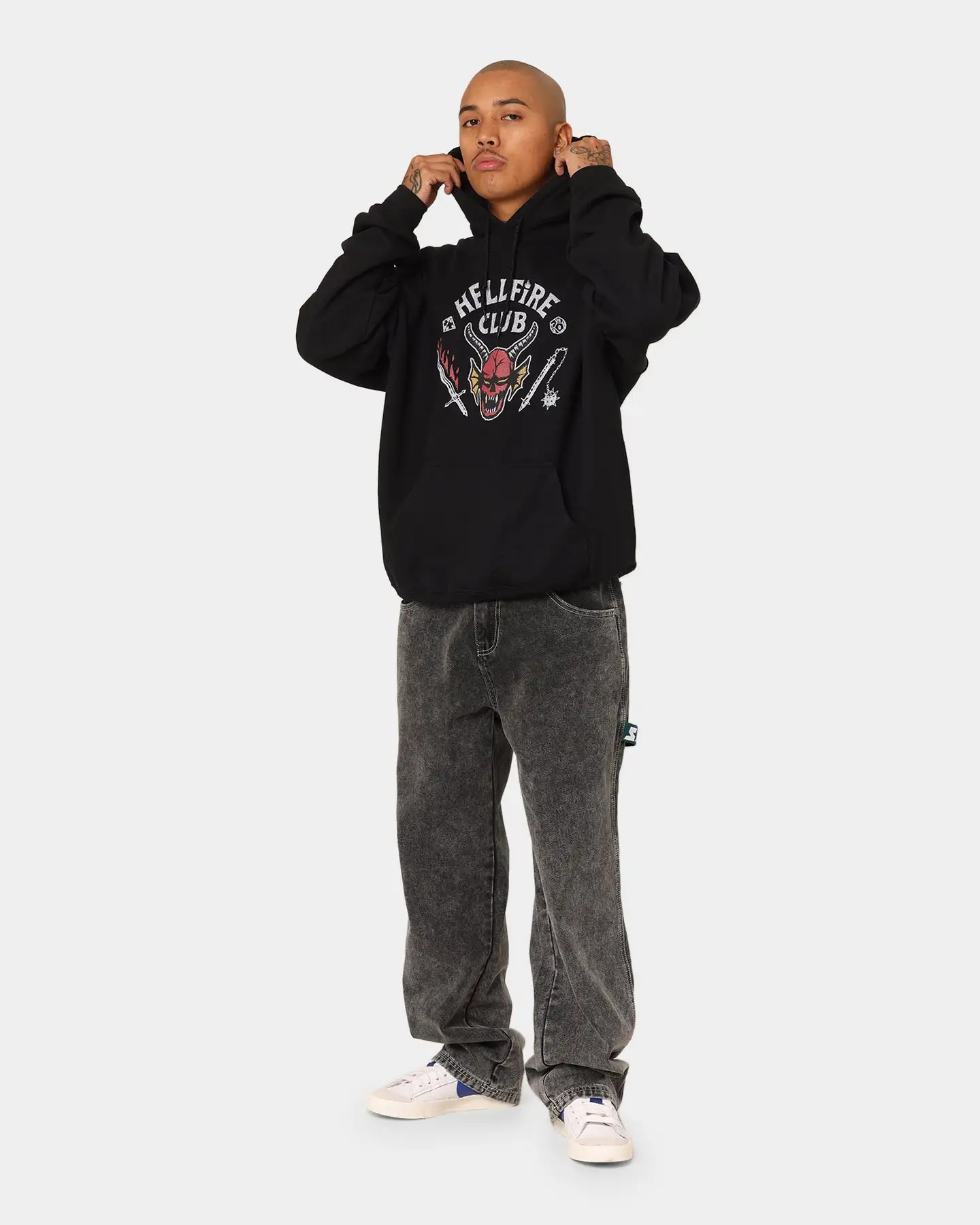 Goat Crew Goat Crew X Stranger Things Hellfire Hoodie Black - Image 2