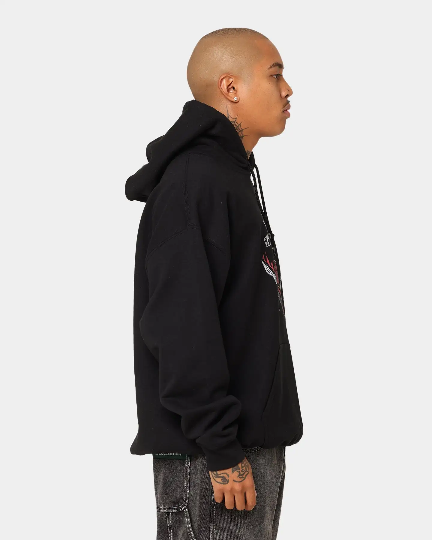 Goat Crew Goat Crew X Stranger Things Hellfire Hoodie Black - Image 4