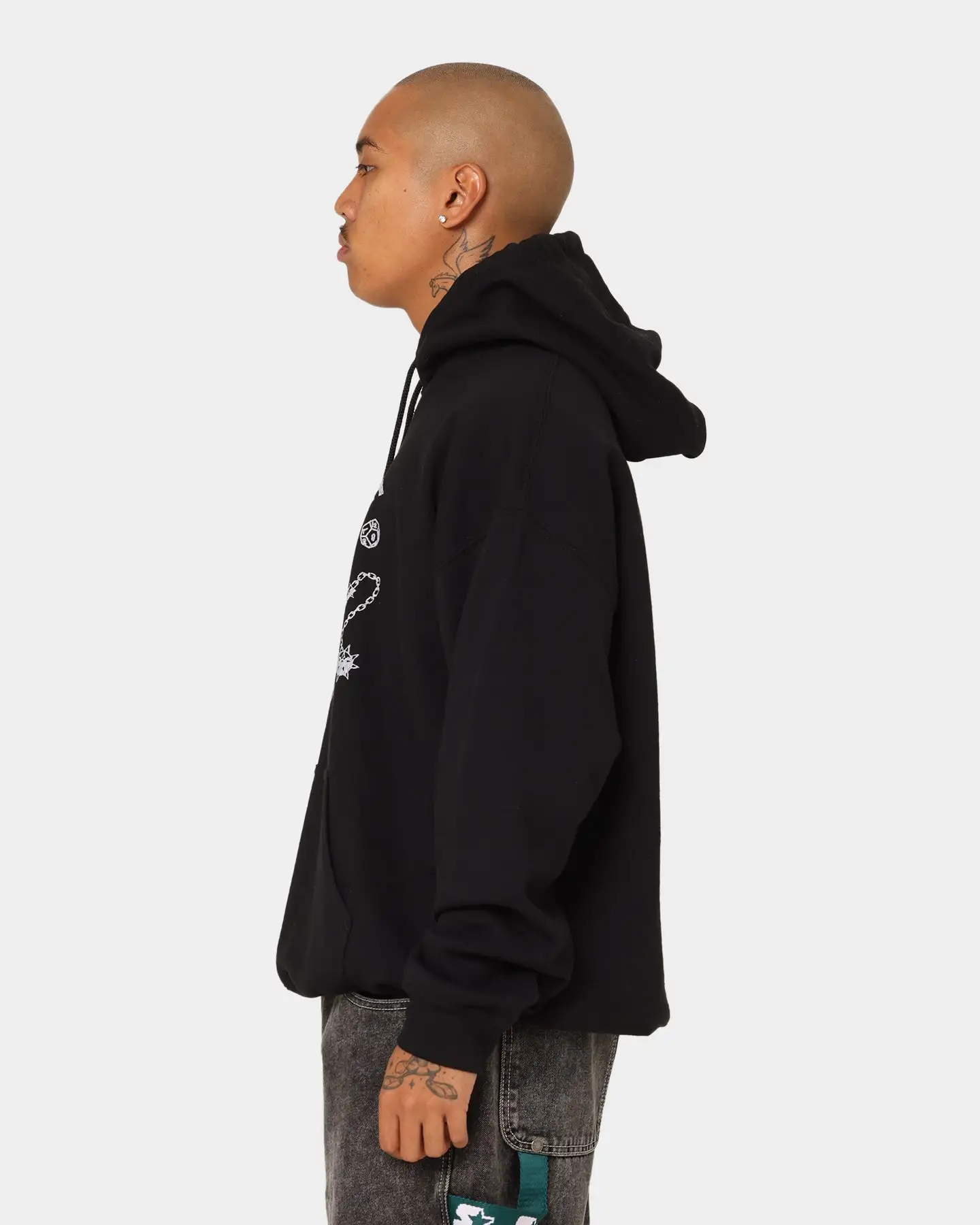 Goat Crew Goat Crew X Stranger Things Hellfire Hoodie Black - Image 5