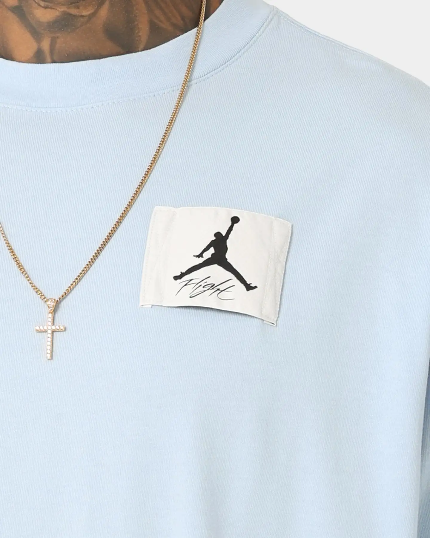Jordan Flight Essential Oversized Washed T-Shirt Ice Blue - Image 3
