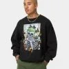 Goat Crew Green Skeleton Crewneck Black