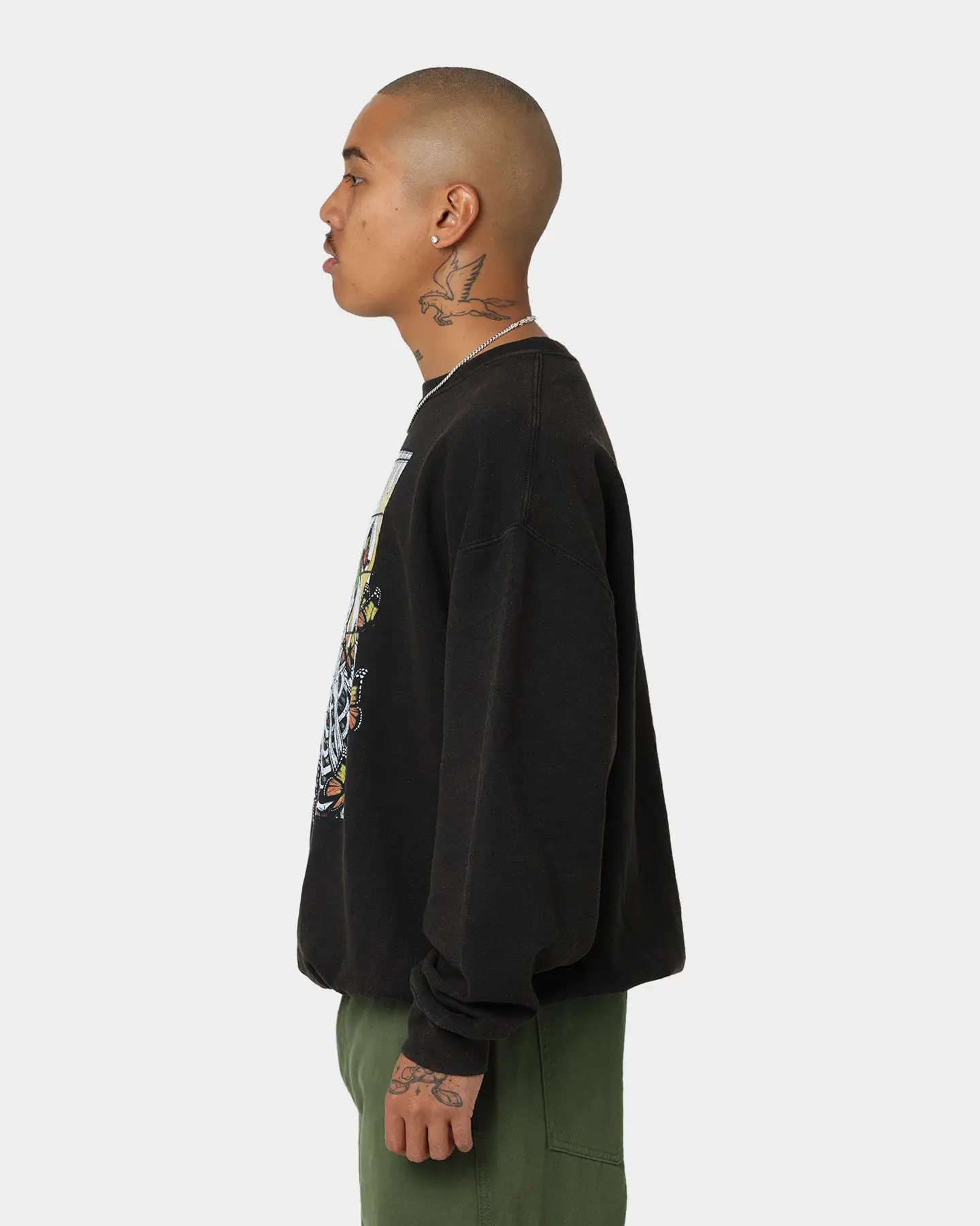 Goat Crew Green Skeleton Crewneck Black - Image 6