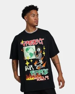 Goat Crew Protect Our Earth Vintage T-Shirt Black Wash