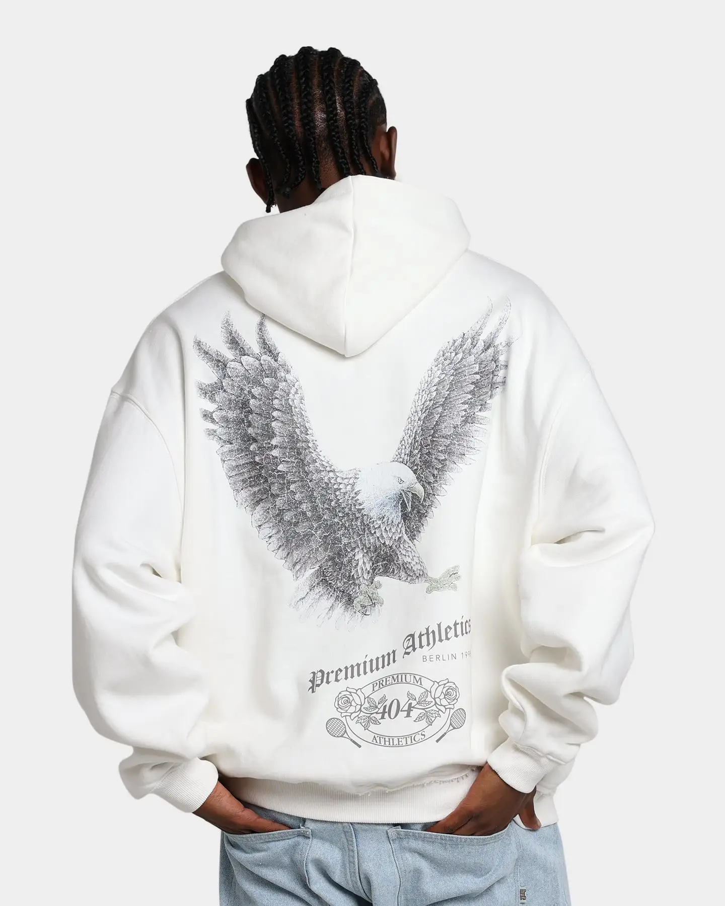 404 Flight Vintage Hoodie Off White - Image 2