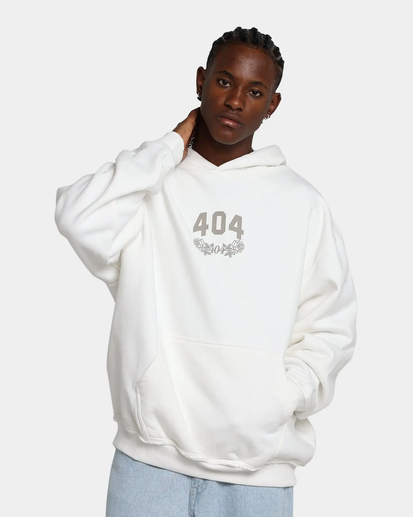 404 Flight Vintage Hoodie Off White - Image 3
