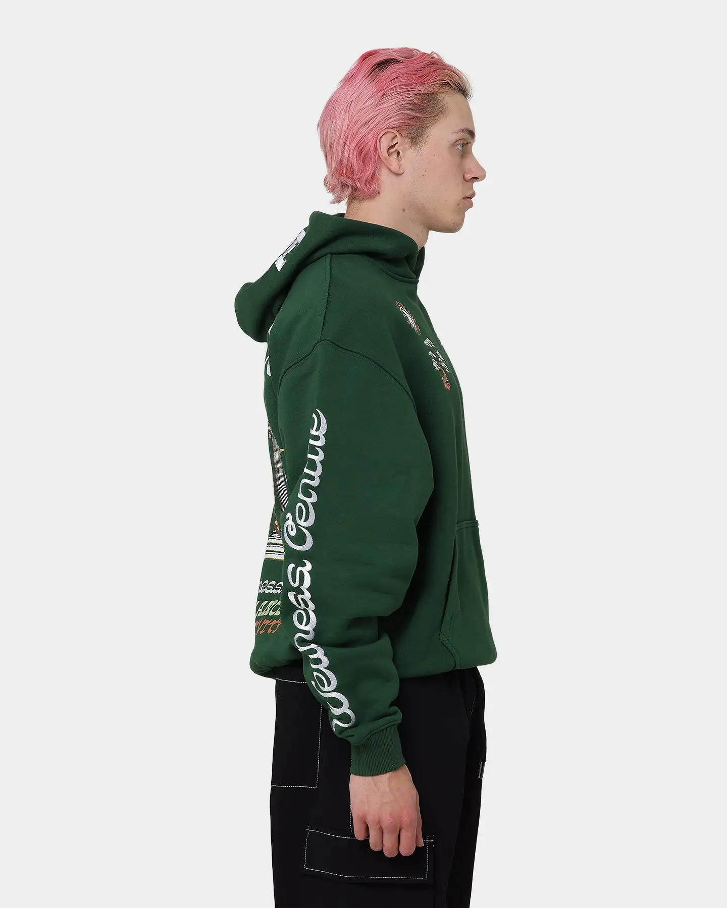 Loiter Peace Walker Hoodie Green - Image 7
