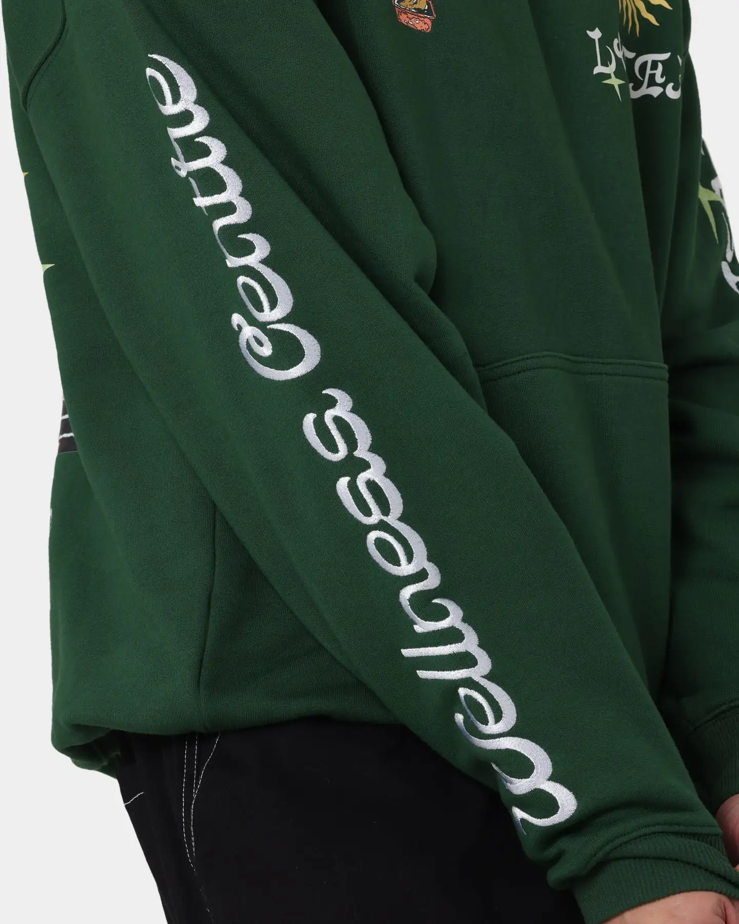 Loiter Peace Walker Hoodie Green - Image 10