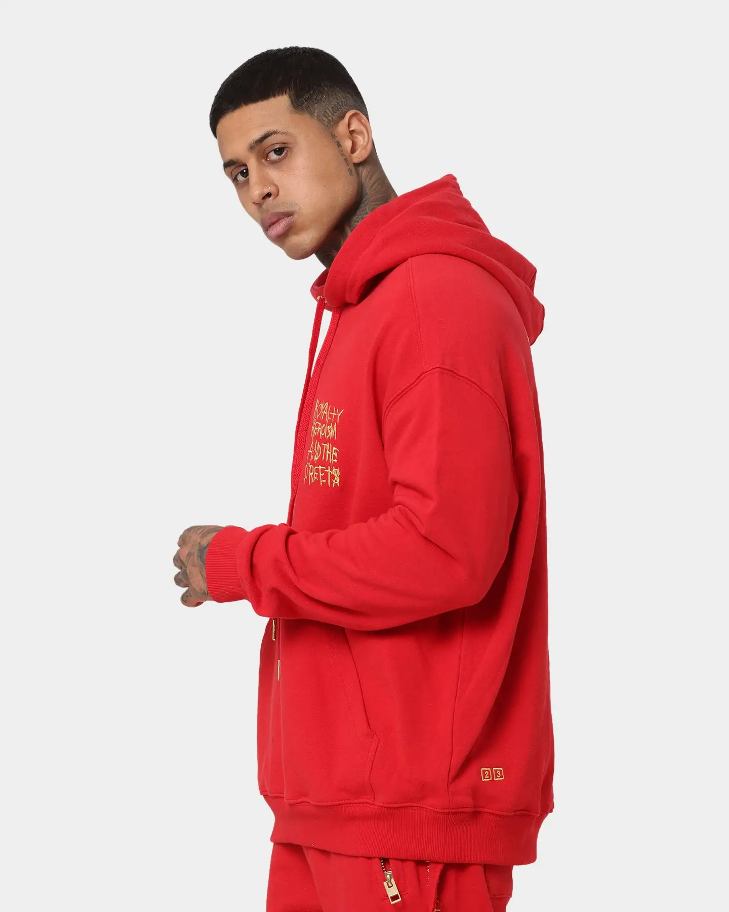 Ksubi 23 Biggie Hoodie Red - Image 8