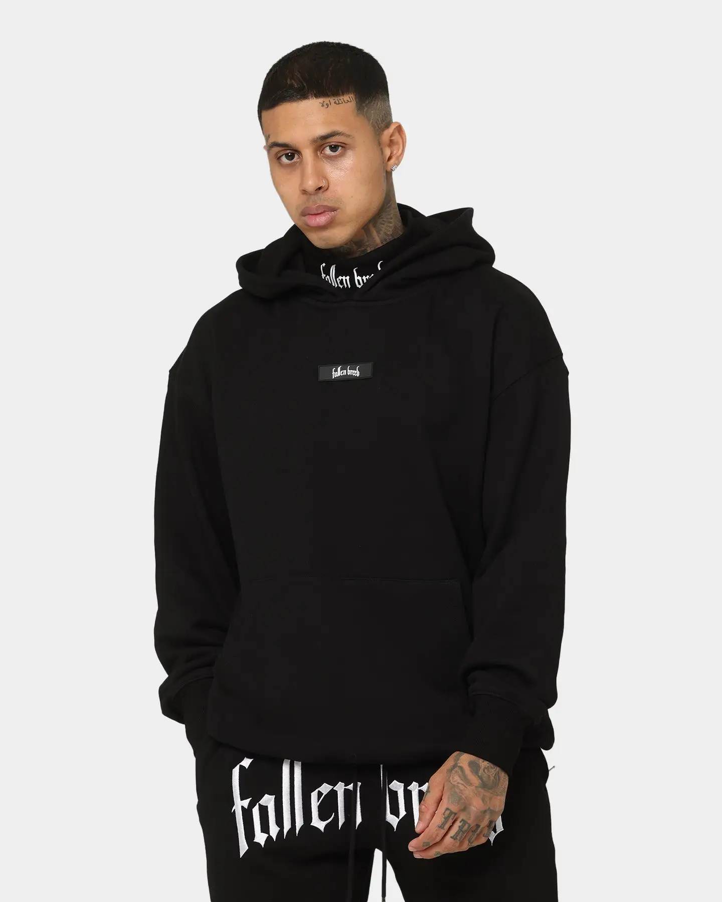 Fallen Breed Signature Logo Hoodie Black - Image 2