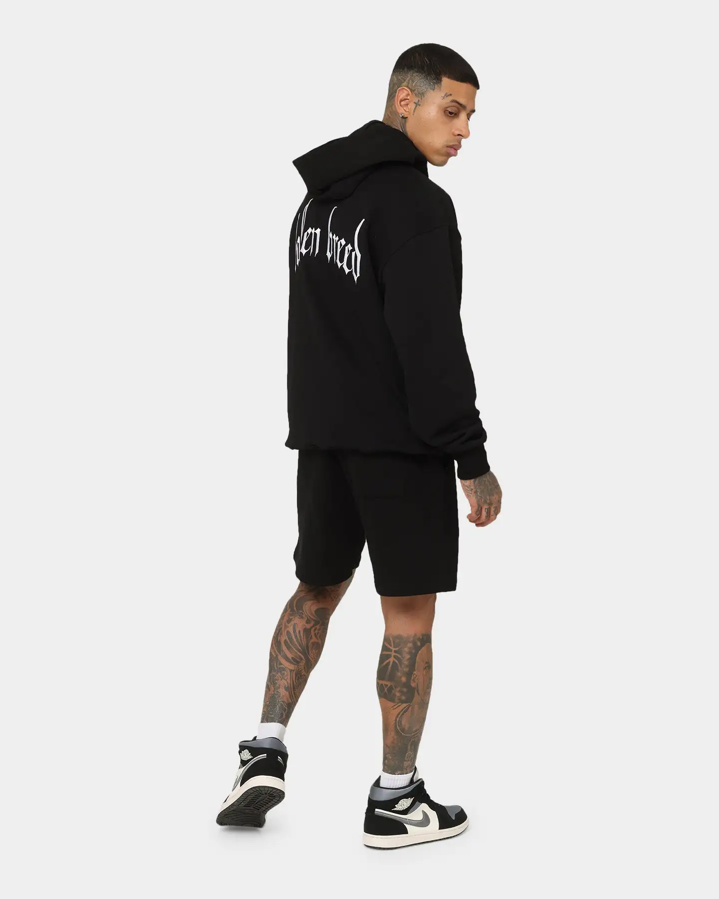 Fallen Breed Signature Logo Hoodie Black - Image 3