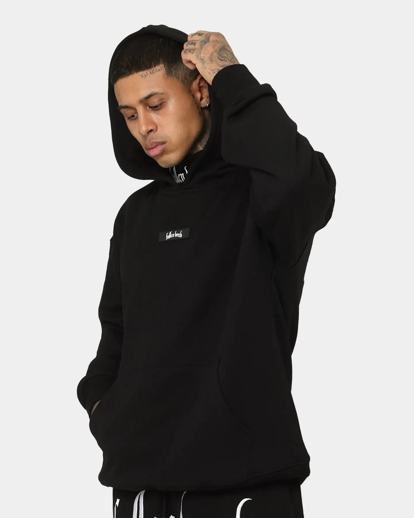 Fallen Breed Signature Logo Hoodie Black - Image 7