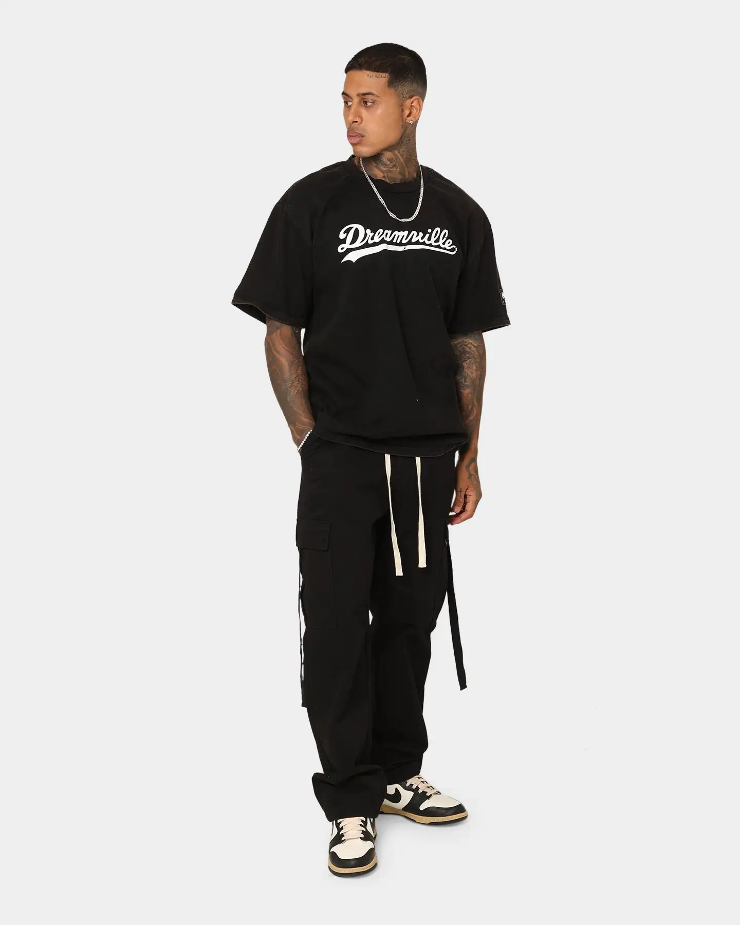 Dreamville Dreamville Logo Vintage T-Shirt Black - Image 2