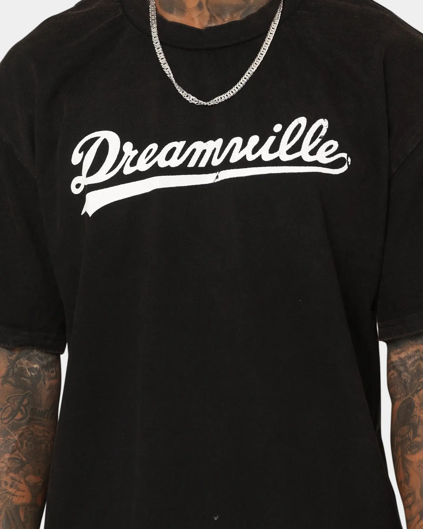 Dreamville Dreamville Logo Vintage T-Shirt Black - Image 3