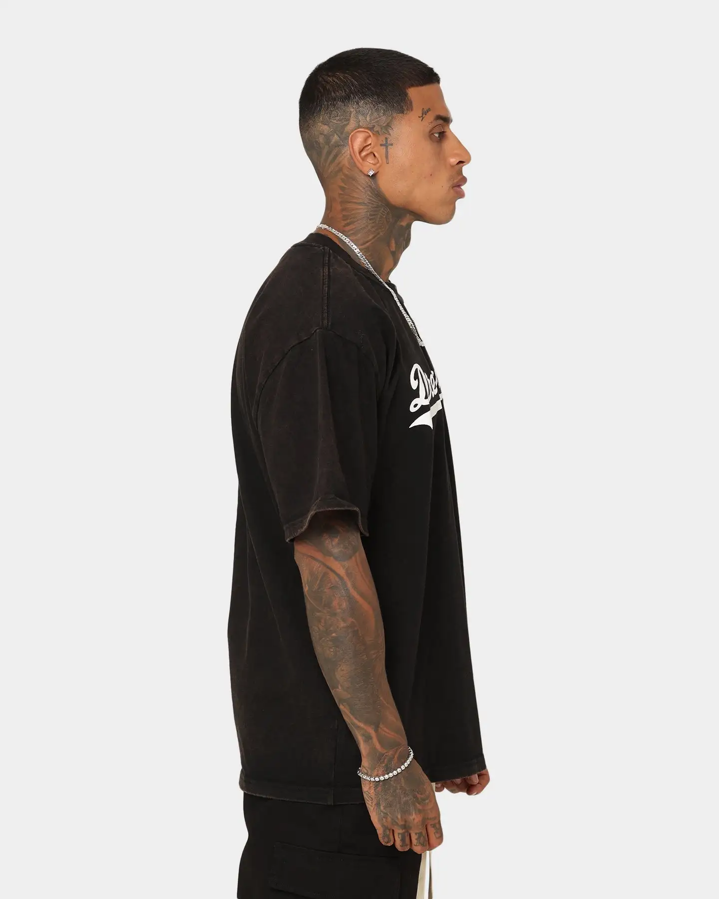 Dreamville Dreamville Logo Vintage T-Shirt Black - Image 5