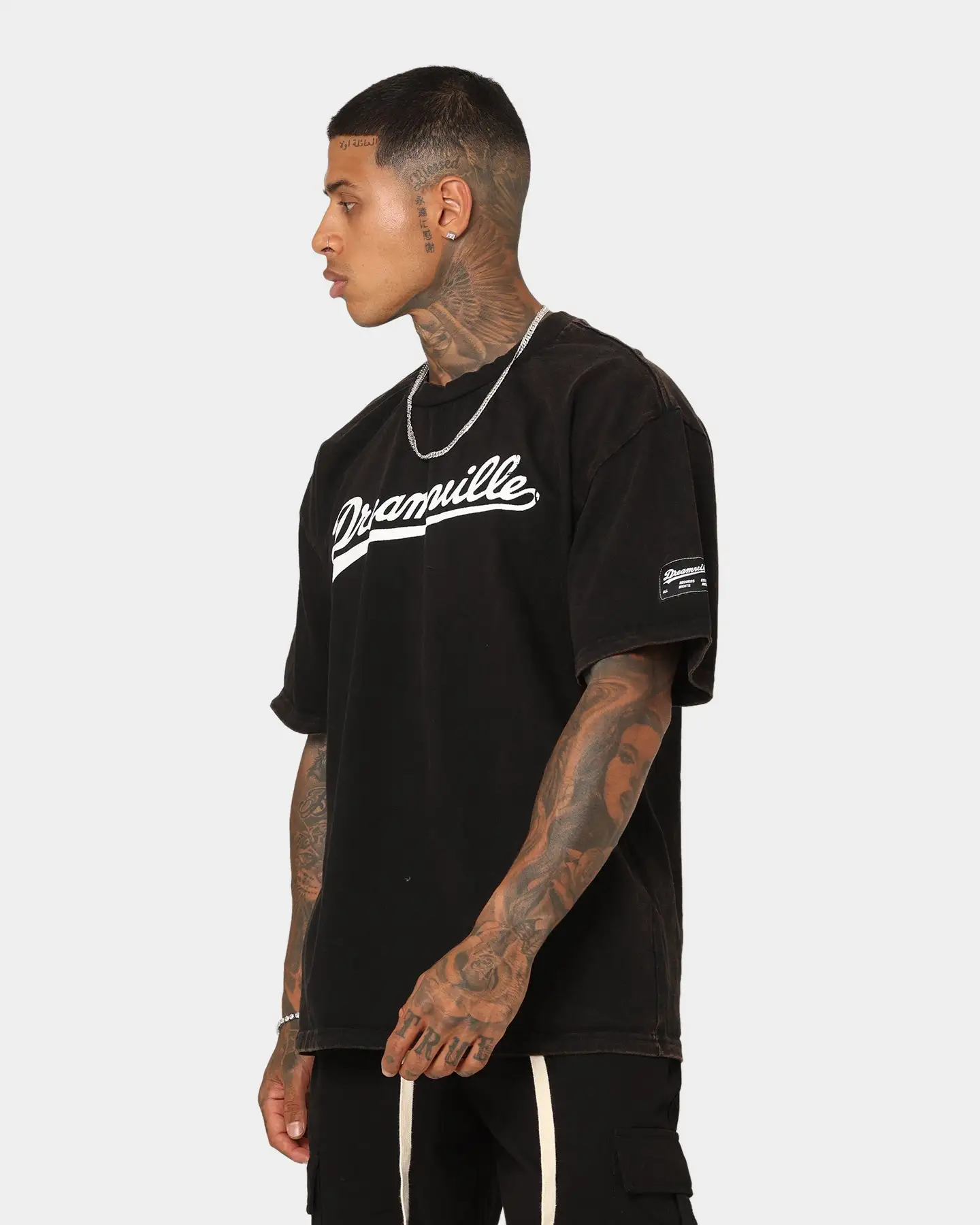 Dreamville Dreamville Logo Vintage T-Shirt Black - Image 6
