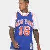 Mitchell & Ness Phil Jackson New York Knicks #18 '72-'73 Swingman Jersey Royal